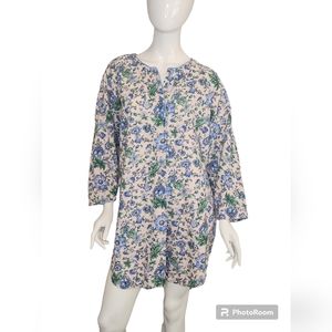 Vintage Gold Label Victoria's Secret Cotton Natural Pocket Oversized Prairie